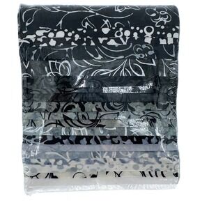 Sew Yeah Quilting Fabric Vegas Strip Black White Floral Gray Tone Quilt Project
